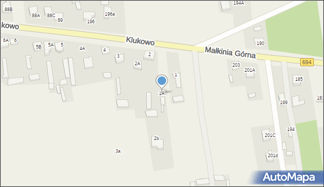 Klukowo, Klukowo, 1A, mapa Klukowo