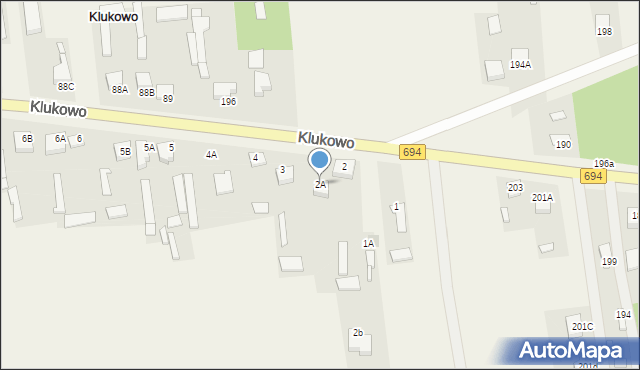 Klukowo, Klukowo, 2A, mapa Klukowo