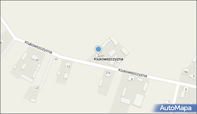 Klukowszczyzna, Klukowszczyzna, 10, mapa Klukowszczyzna