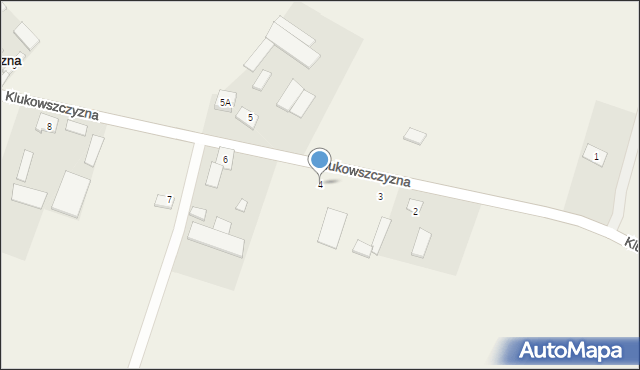 Klukowszczyzna, Klukowszczyzna, 4, mapa Klukowszczyzna