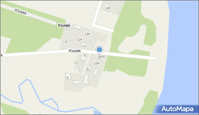 Klusek, Klusek, 10, mapa Klusek