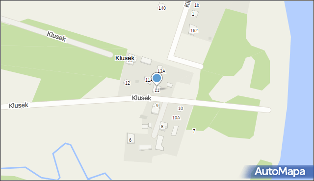 Klusek, Klusek, 11, mapa Klusek