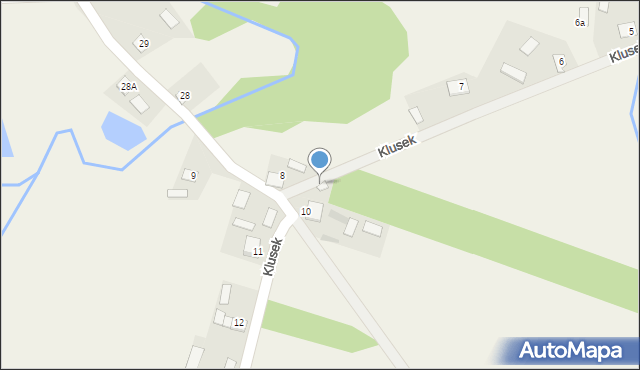 Klusek, Klusek, 10a, mapa Klusek