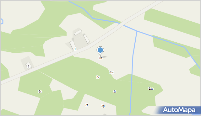 Klusek, Klusek, 1a, mapa Klusek