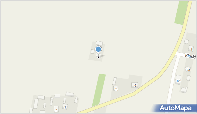 Kluski, Kluski, 4, mapa Kluski