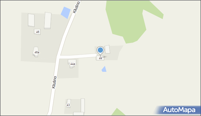 Kłuśno, Kłuśno, 44, mapa Kłuśno