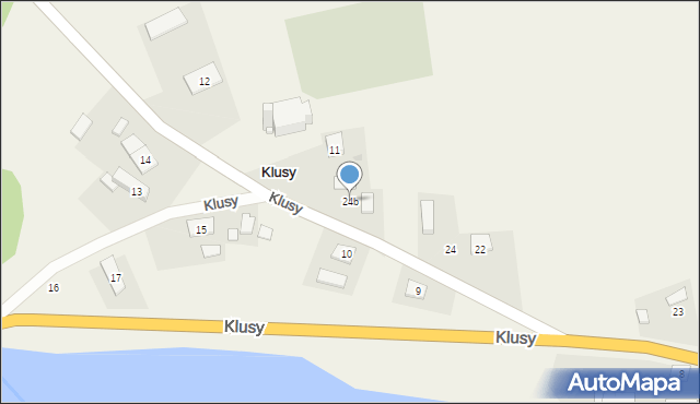 Klusy, Klusy, 24b, mapa Klusy