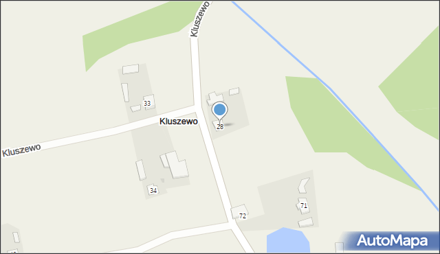 Kluszewo, Kluszewo, 28, mapa Kluszewo