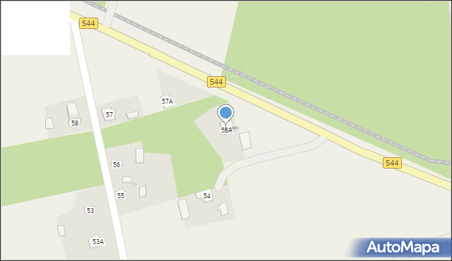 Kluszewo, Kluszewo, 58A, mapa Kluszewo