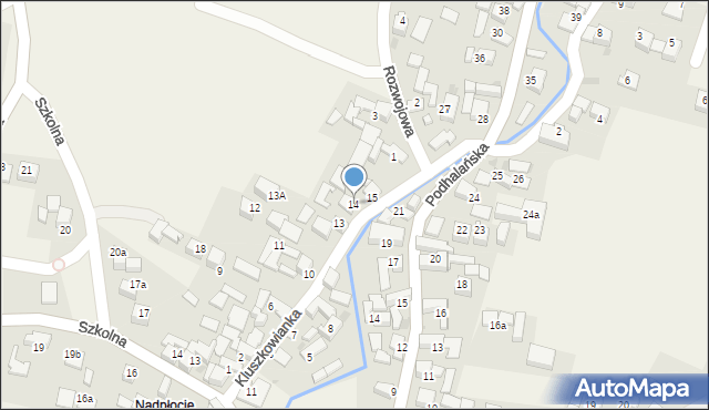 Kluszkowce, Kluszkowianka, 14, mapa Kluszkowce