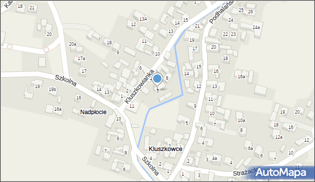 Kluszkowce, Kluszkowianka, 5, mapa Kluszkowce