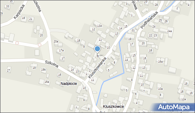 Kluszkowce, Kluszkowianka, 6, mapa Kluszkowce