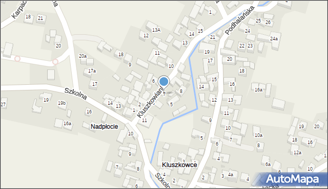 Kluszkowce, Kluszkowianka, 7, mapa Kluszkowce