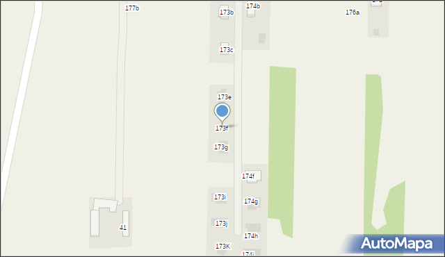 Klwatka Królewska, Klwatka Królewska, 173f, mapa Klwatka Królewska