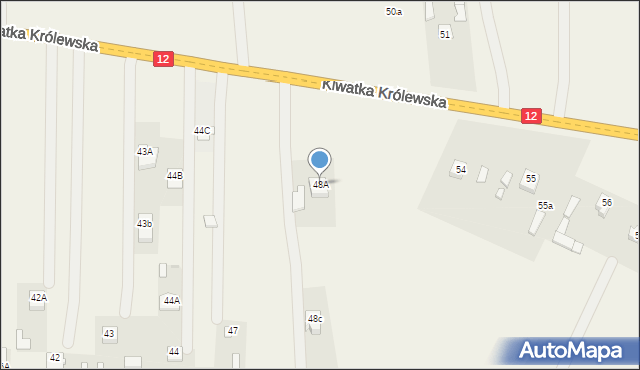 Klwatka Królewska, Klwatka Królewska, 48A, mapa Klwatka Królewska