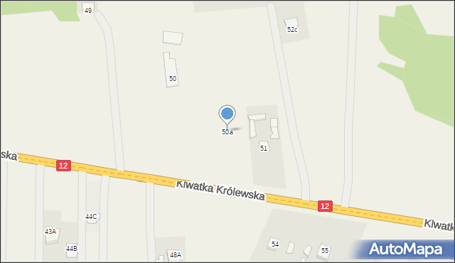 Klwatka Królewska, Klwatka Królewska, 50a, mapa Klwatka Królewska