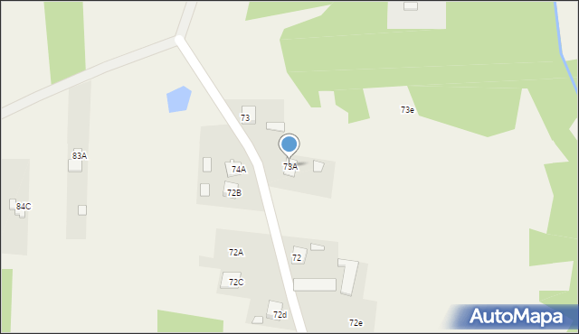 Klwatka Królewska, Klwatka Królewska, 73A, mapa Klwatka Królewska