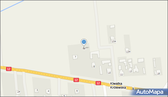 Klwatka Królewska, Klwatka Królewska, 8a, mapa Klwatka Królewska