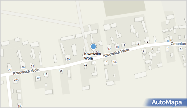 Klwowska Wola, Klwowska Wola, 16, mapa Klwowska Wola