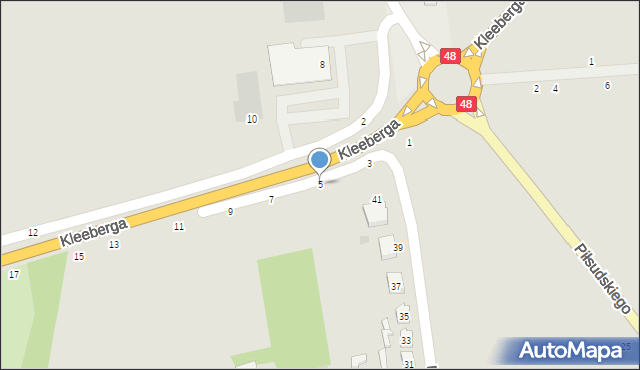 Kock, Kleeberga, gen., 5, mapa Kock