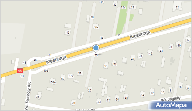 Kock, Kleeberga, gen., 55, mapa Kock