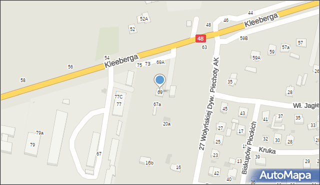 Kock, Kleeberga, gen., 69, mapa Kock