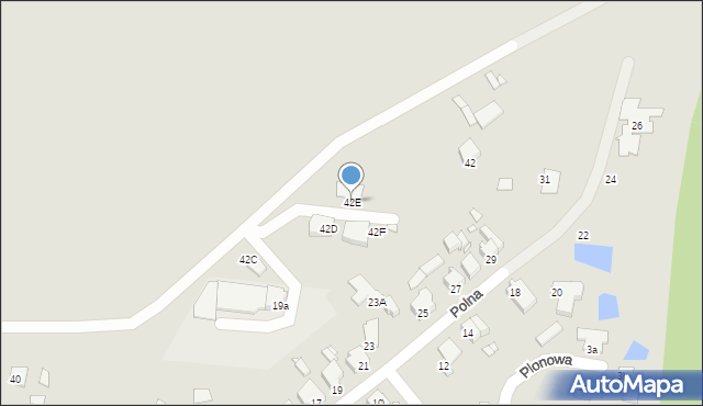 Konin, Kleczewska, 42E, mapa Konina