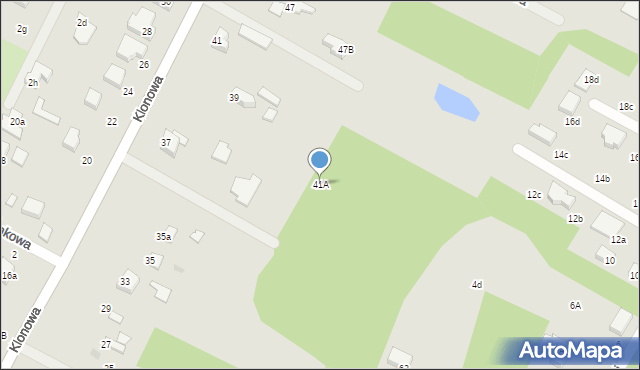 Konstantynów Łódzki, Klonowa, 41A, mapa Konstantynów Łódzki