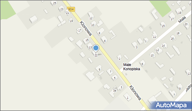 Kopalnia, Klonowa, 11, mapa Kopalnia