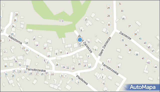 Koprzywnica, Klasztorna, 2, mapa Koprzywnica