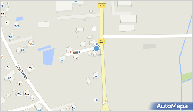 Kościerzyna, Klasztorna, 22a, mapa Kościerzyna