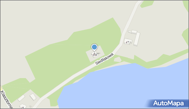 Kościerzyna, Klasztorna, 45a, mapa Kościerzyna