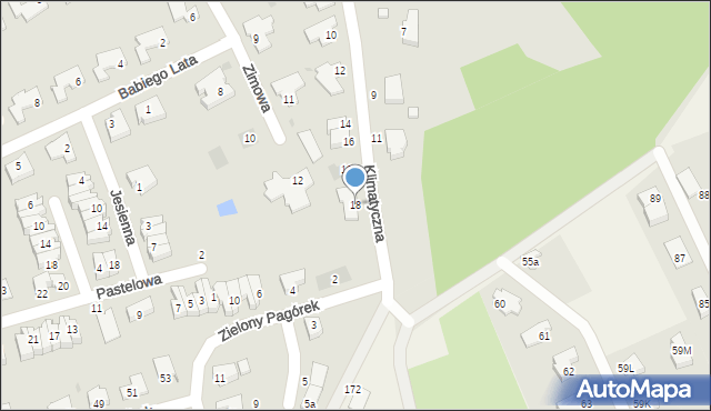 Koszalin, Klimatyczna, 18, mapa Koszalina