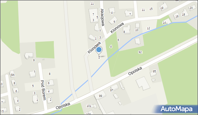 Kotórz Mały, Klonowa, 2, mapa Kotórz Mały