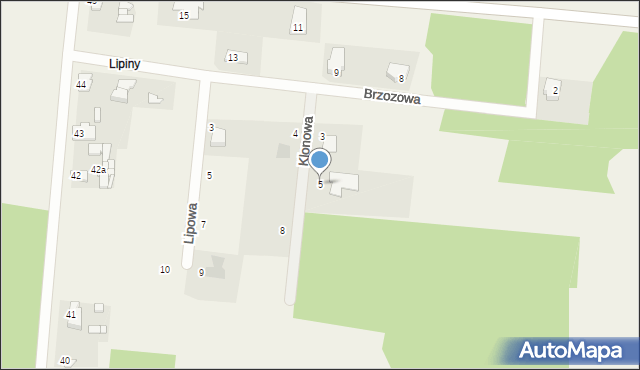 Kotwasice, Klonowa, 5, mapa Kotwasice