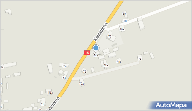 Koźmin Wielkopolski, Klasztorna, 74a, mapa Koźmin Wielkopolski