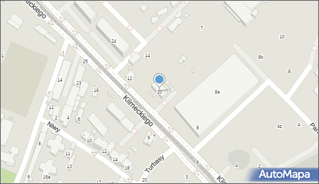Kraków, Klimeckiego Stanisława, 10, mapa Krakowa