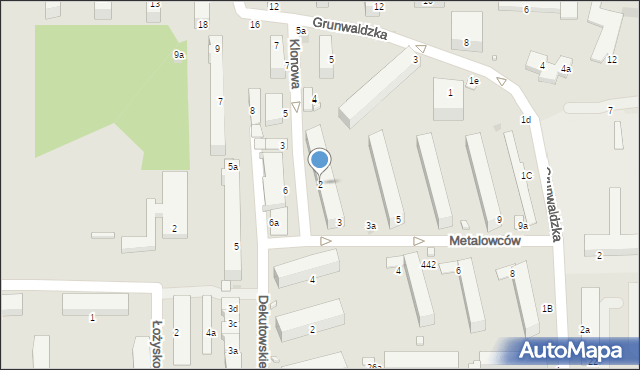 Kraśnik, Klonowa, 2, mapa Kraśnik