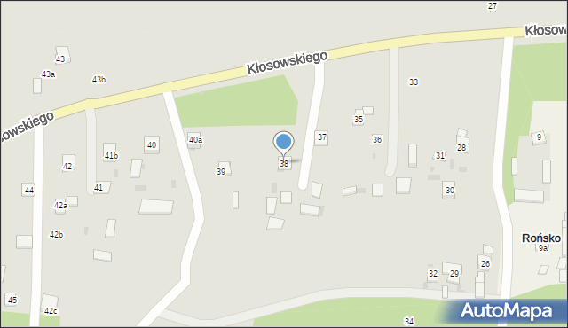 Krasnystaw, Kłosowskiego, 38, mapa Krasnystaw