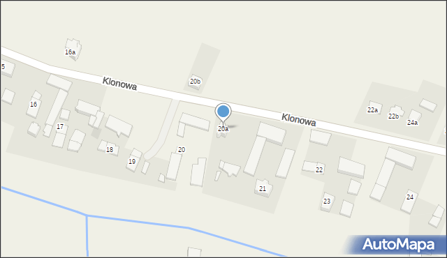 Kujakowice Górne, Klonowa, 20a, mapa Kujakowice Górne