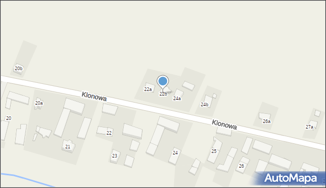 Kujakowice Górne, Klonowa, 22b, mapa Kujakowice Górne