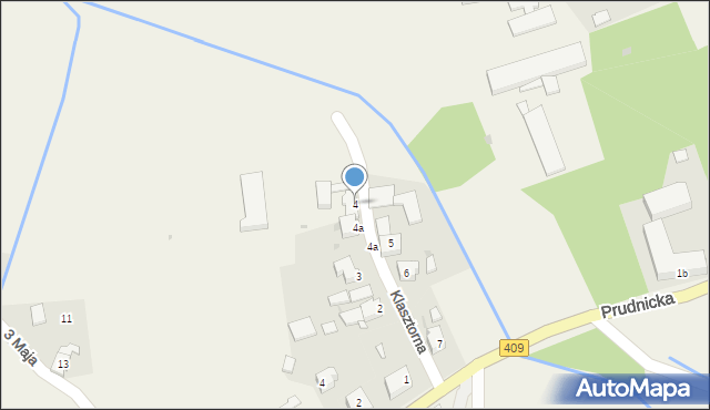 Kujawy, Klasztorna, 4, mapa Kujawy