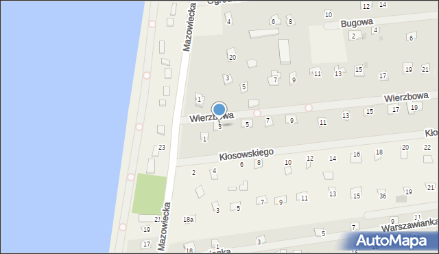 Łacha, Kłosowskiego Romana, 3, mapa Łacha