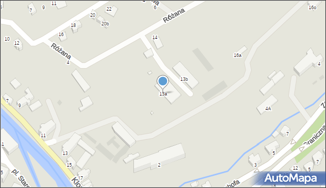 Lądek-Zdrój, Klonowa, 13a, mapa Lądek-Zdrój