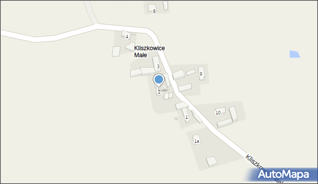 Łapczyce, Kliszkowice Małe, 2, mapa Łapczyce