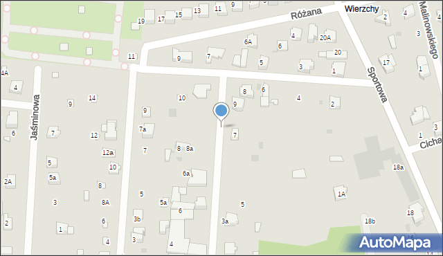 Łask, Klonowa, 7a, mapa Łask