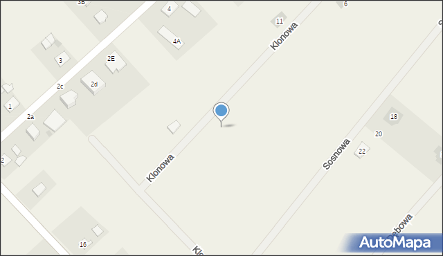 Laskowice, Klonowa, 18, mapa Laskowice