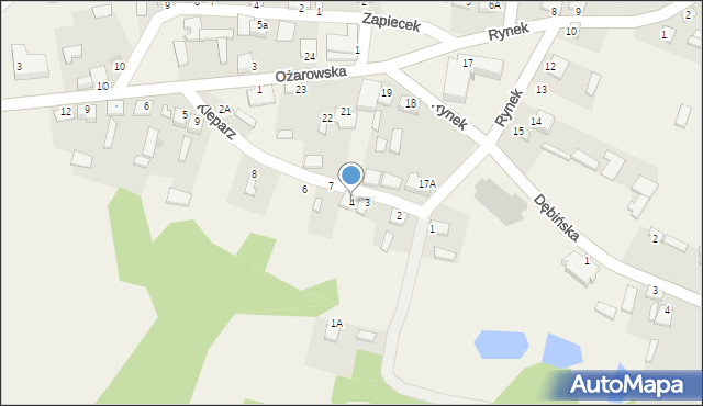 Lasocin, Kleparz, 4, mapa Lasocin