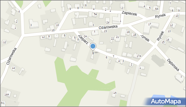 Lasocin, Kleparz, 8, mapa Lasocin