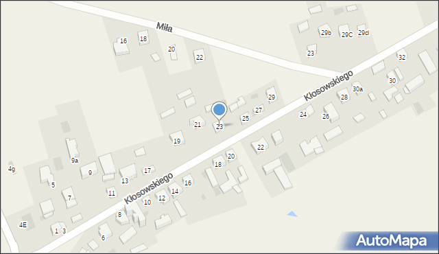 Licheń Stary, Kłosowskiego Tomasza, 23, mapa Licheń Stary